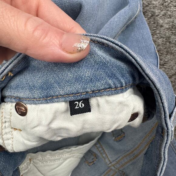 7 For All Mankind Kimmie Straight Leg Denim Jeans Women's 26 - Picture 7 of 11